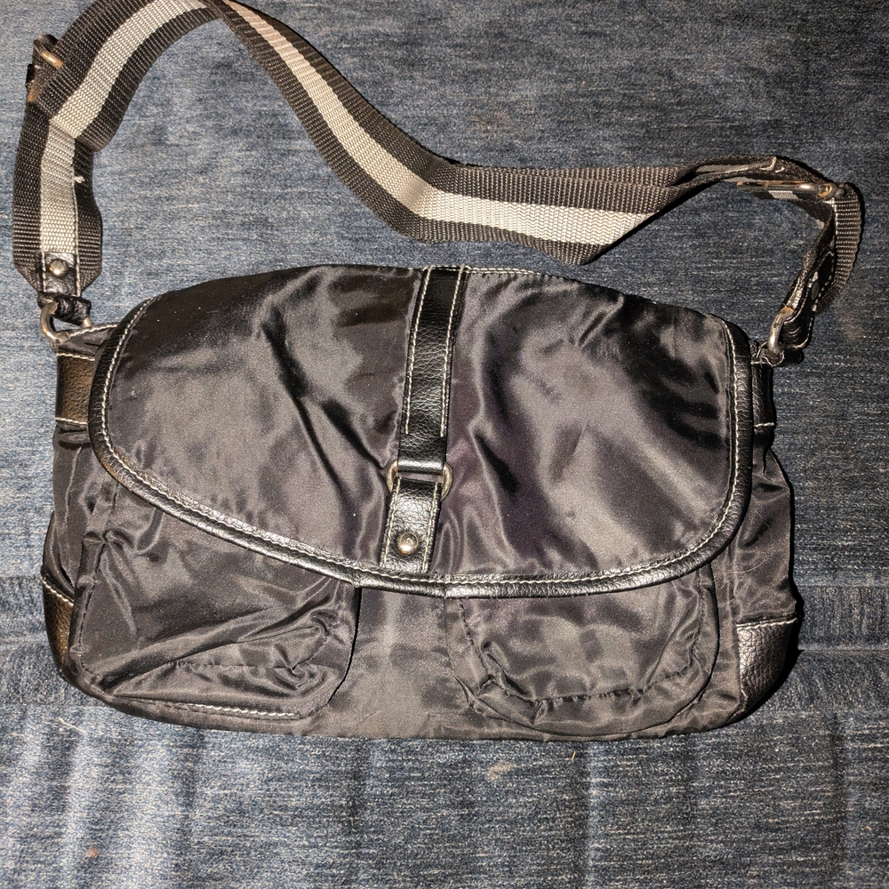 Black Nylon Crossbody Bag